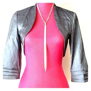 Blue metallic blazer